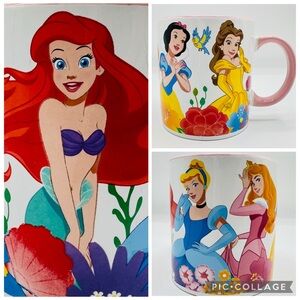 Disney Princesses Large Mug Cinderella Ariel Belle Aurora Snow White Zrike